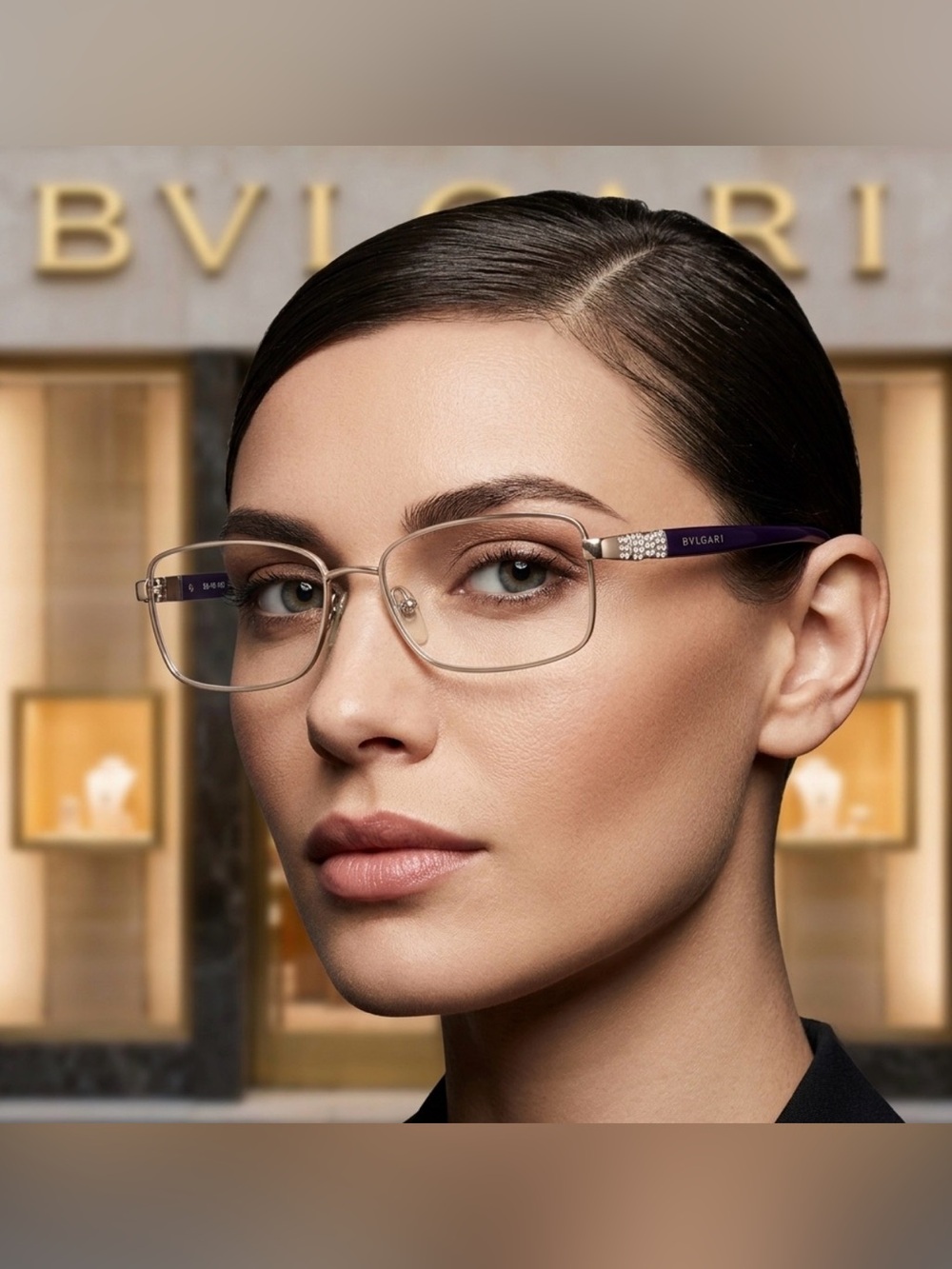 Authentic Bvlgari luxury designer signature prescription eyeglasses frames ￼